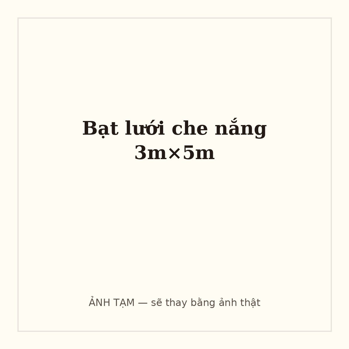 Bạt lưới che nắng 3m×5m