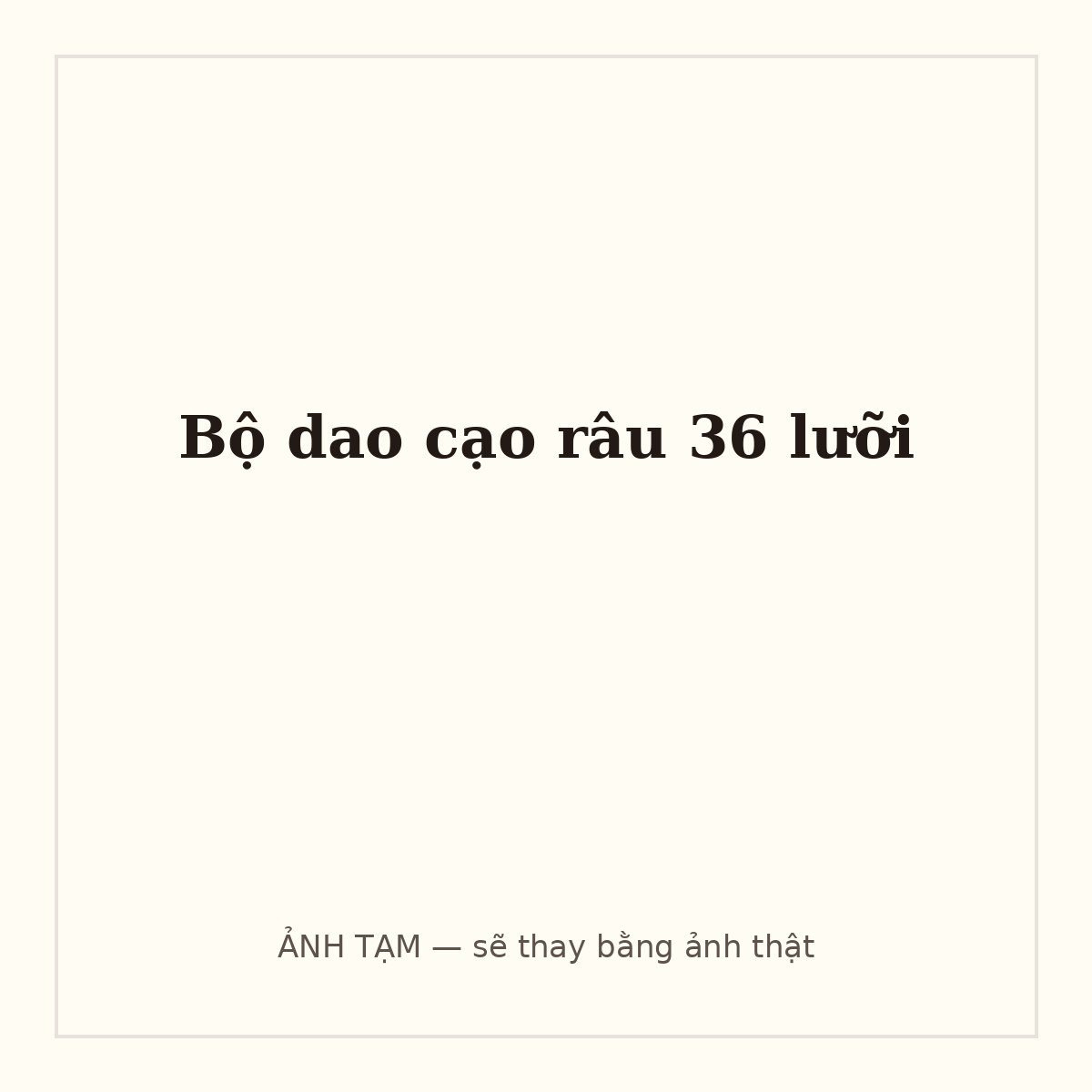 Bộ dao cạo râu 36 lưỡi