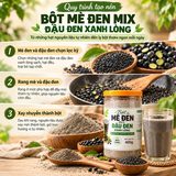 Bột mè đen mix đậu đen xanh lòng ảnh 1