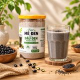 Bột mè đen mix đậu đen xanh lòng ảnh 2