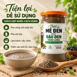 Bột mè đen mix đậu đen xanh lòng ảnh 3