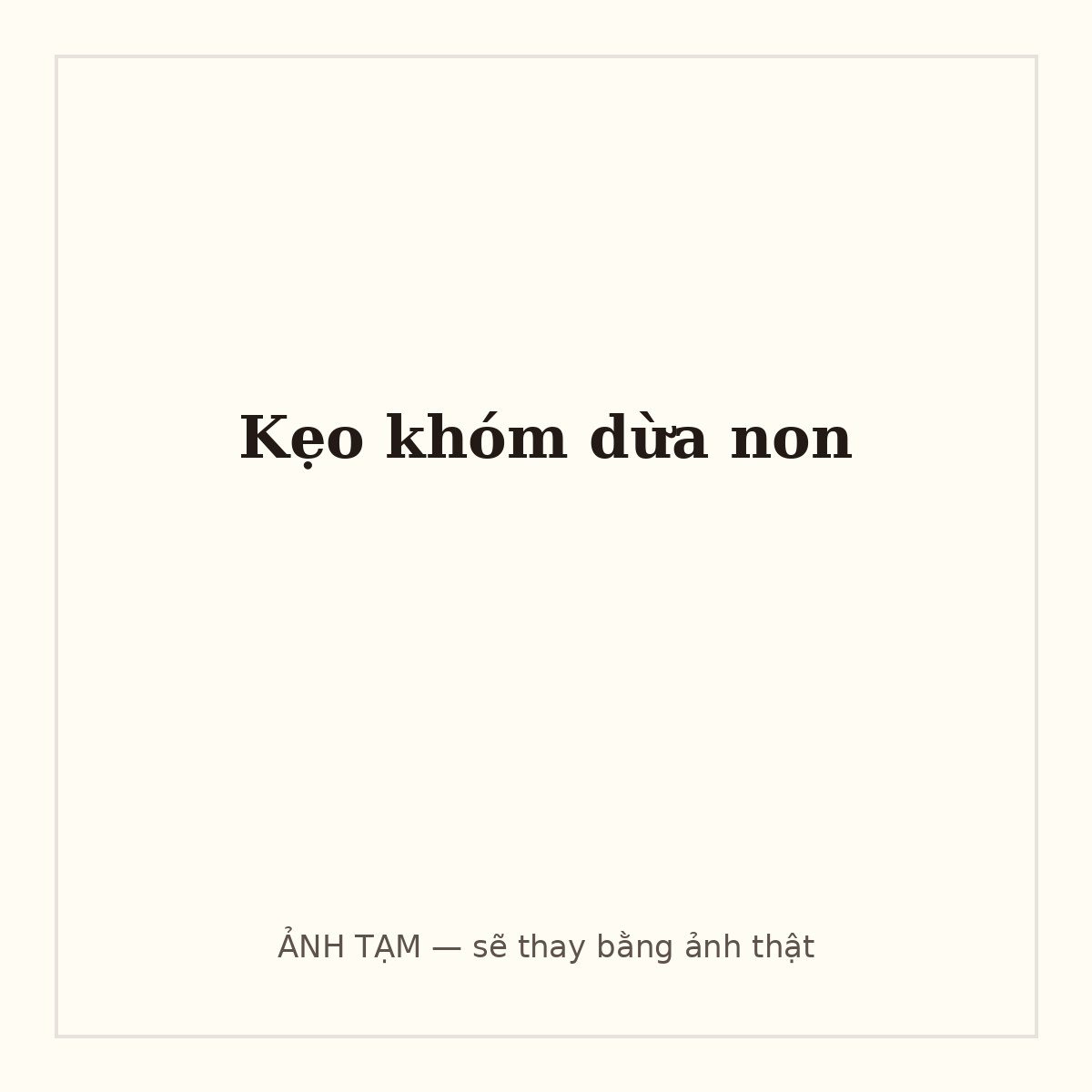 Kẹo khóm dừa non