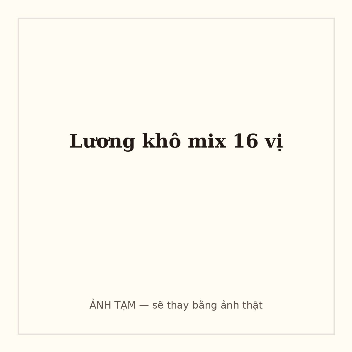 Lương khô mix 16 vị