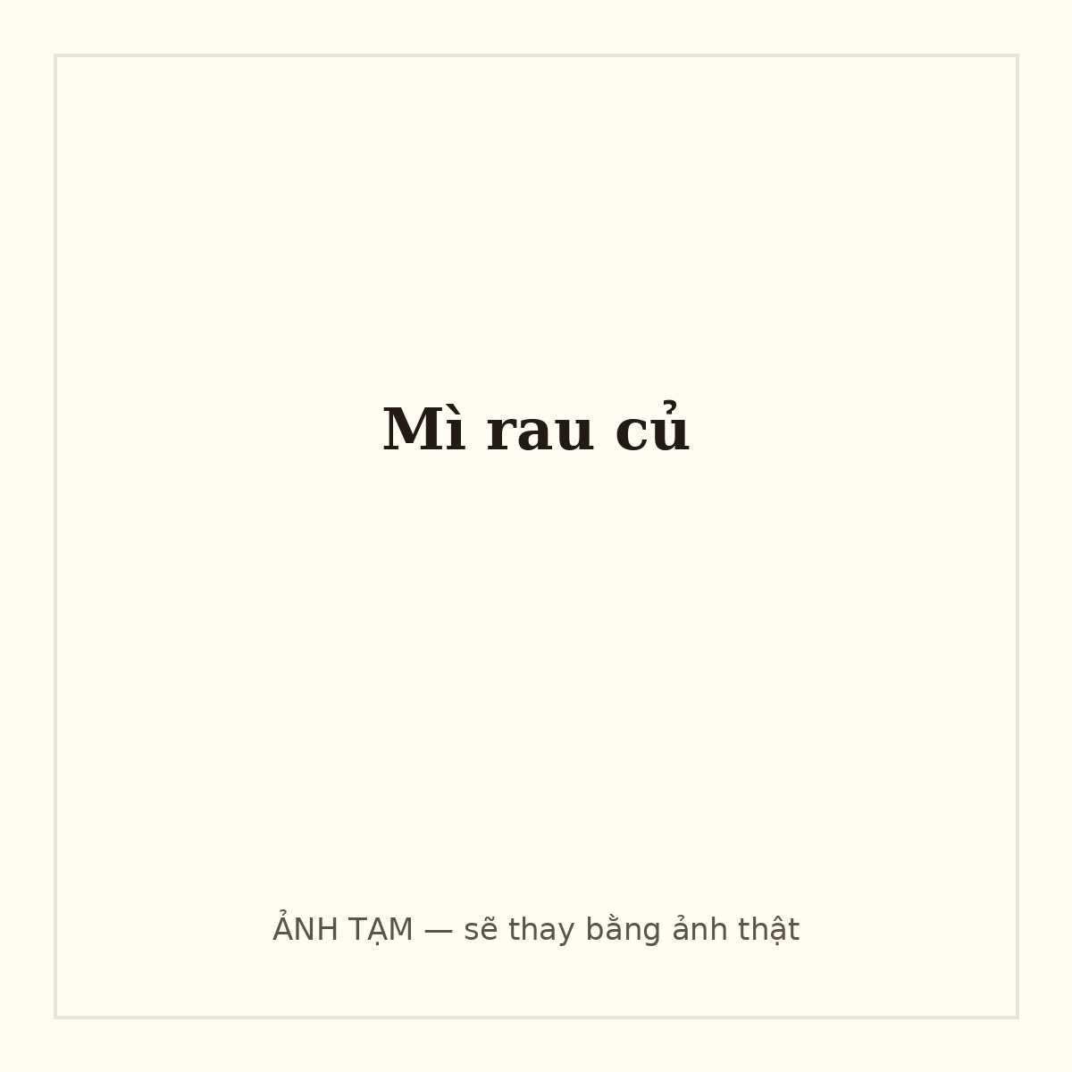 Mì rau củ